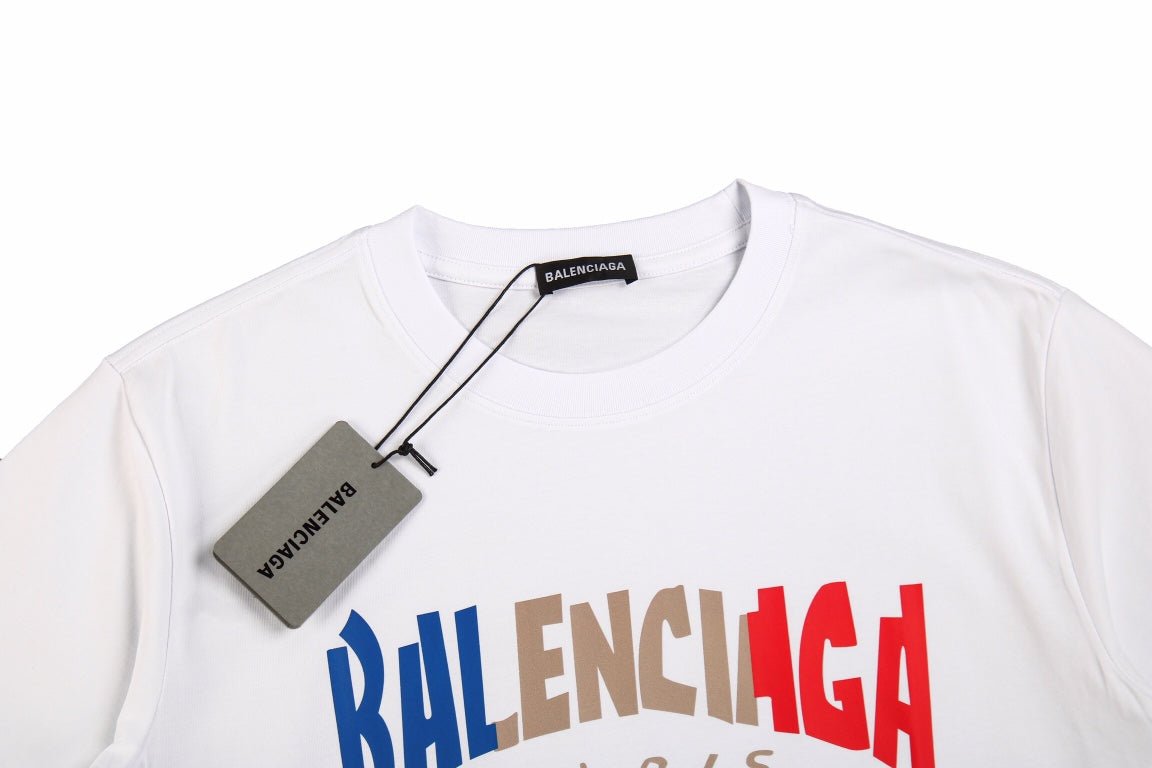 Balenciaga Gradient Logo T-Shirt (White) - Prime Reps