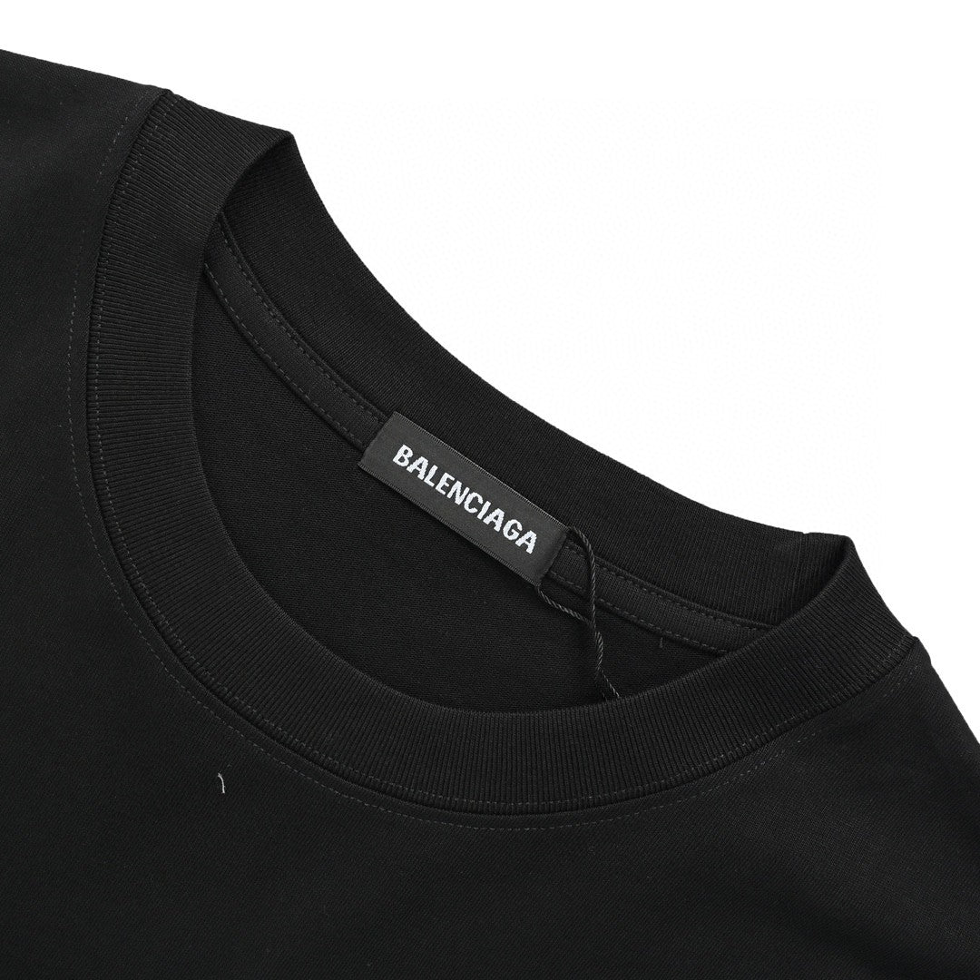 Balenciaga Graffiti Logo Black T-Shirt - Prime Reps