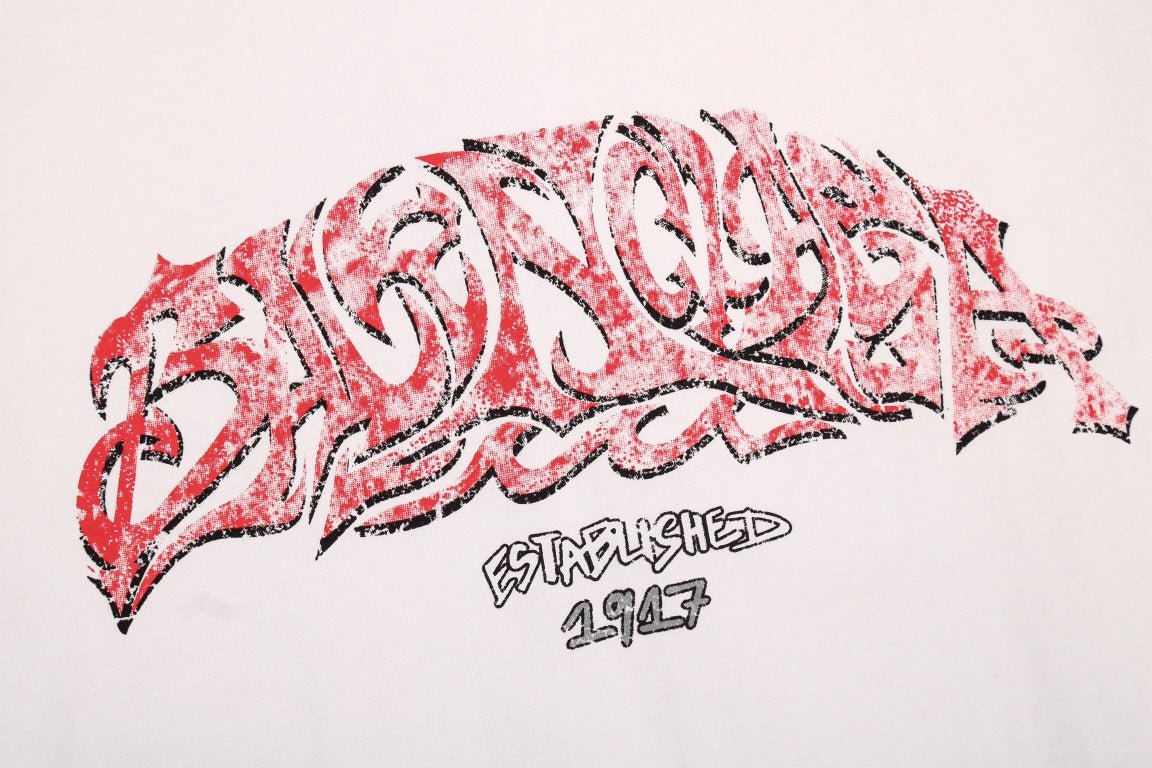 Balenciaga Graffiti Logo T-Shirt - Prime Reps