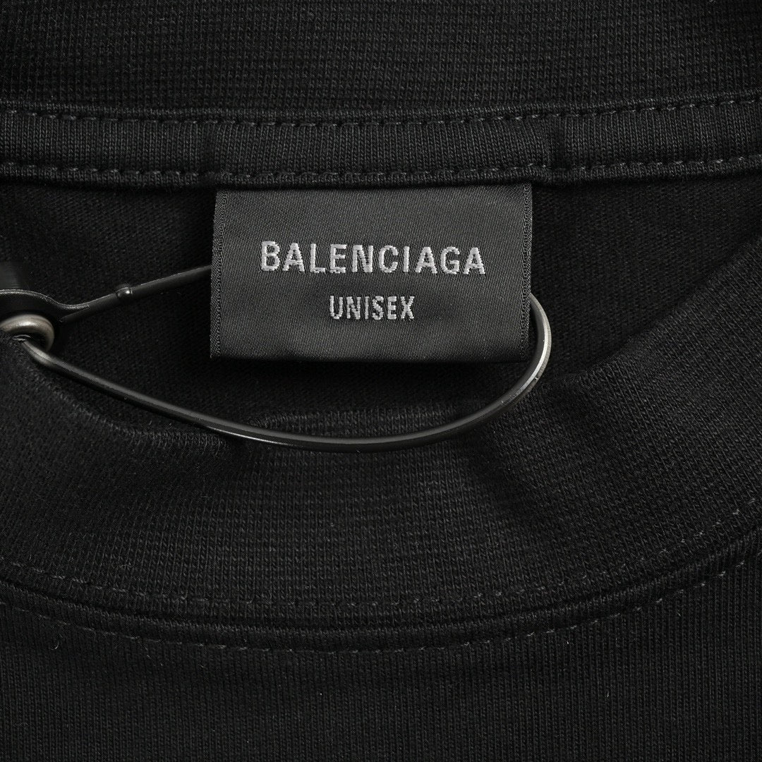 Balenciaga Graphic Logo T-Shirt (Black) - Prime Reps