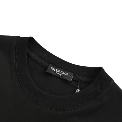 Balenciaga Graphic Logo T-Shirt (Black) - Prime Reps