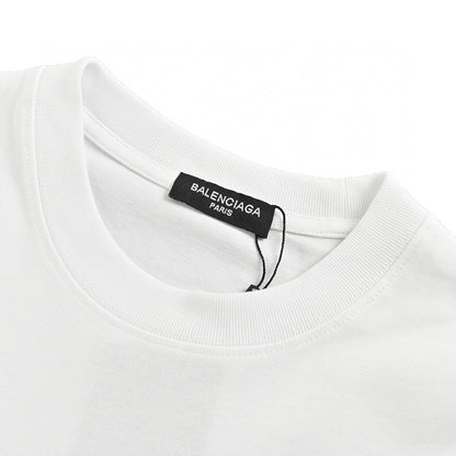 Balenciaga Paris Graphic T-Shirt (White) - Prime Reps