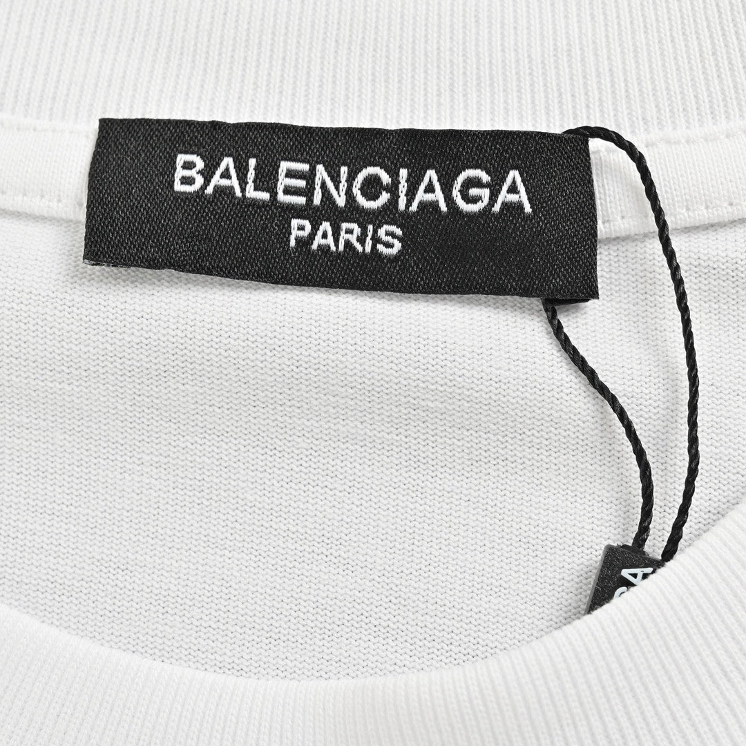 Balenciaga Paris Graphic T-Shirt (White) - Prime Reps