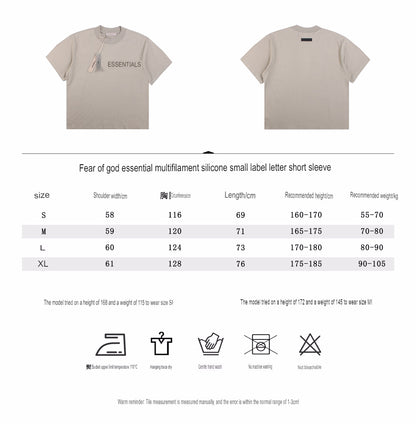 FEAR OF GOD ESSENTIALS T-SHIRT STONE GREY