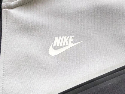 NIKE TECH FLEECE HOODIE x GREY/BLACK/GREEN