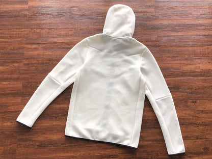 NIKE TECH FLEECE HOODIE x WHITE