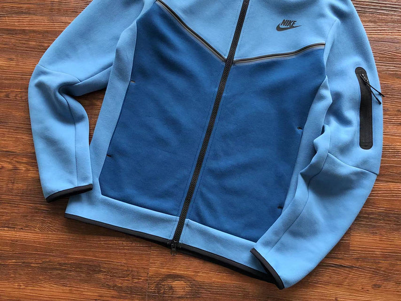 NIKE TECH FLEECE HOODIE x DUTCH BLUE/COURT BLUE