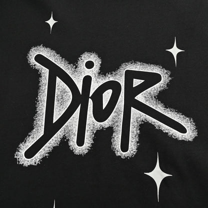 DIOR STAR GRAPHIC T-SHIRT BLACK