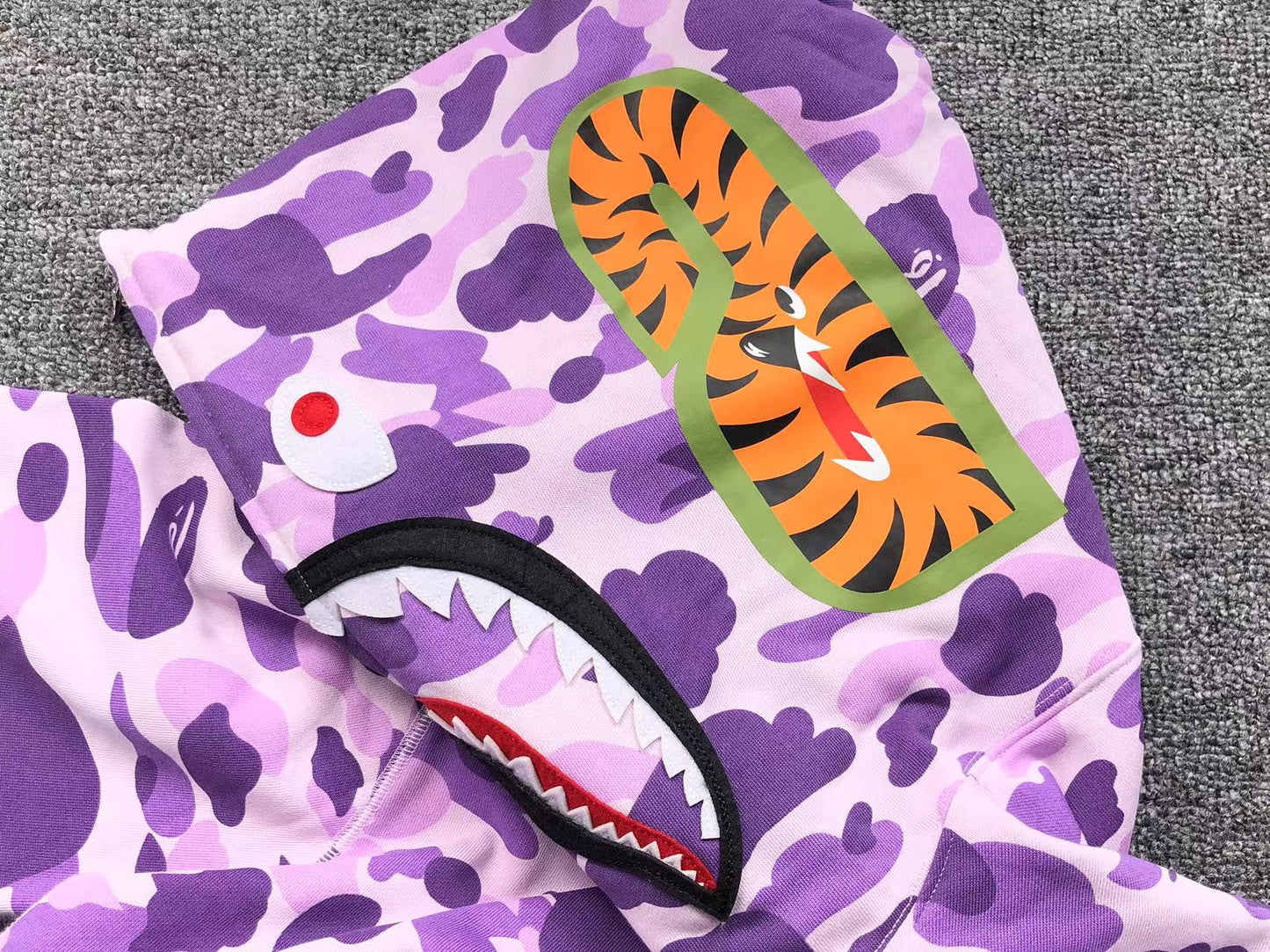 BAPE COLOR CAMO FULL ZIP HOODIE PURPLE