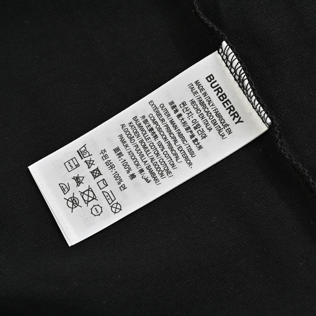 Burberry London England Black Graphic T-Shirt