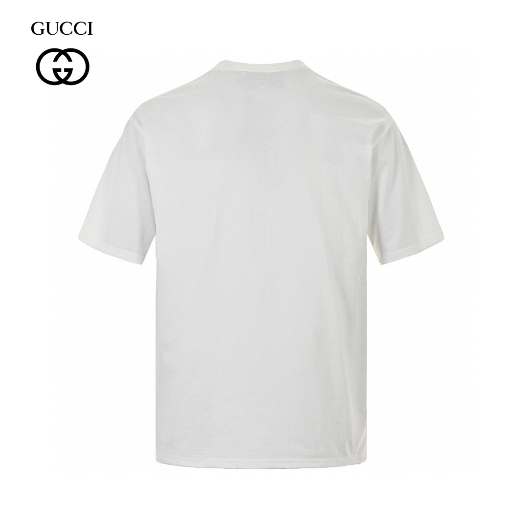 Gucci White T-Shirt with Bold Logo