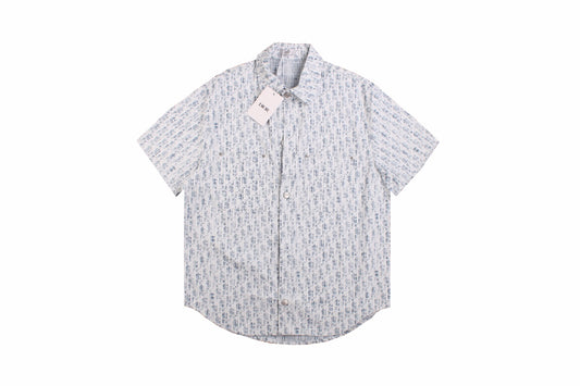 Dior Monogram Shirt (Blue/White)