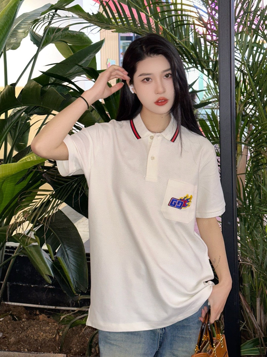 Gucci Flame Logo Polo Shirt