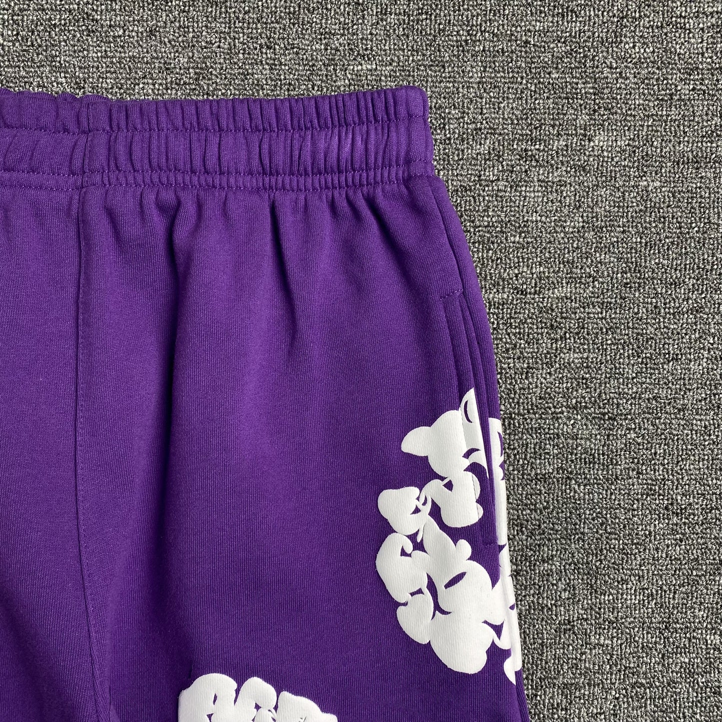 DENIM TEARS COTTON WREATH SWEATPANTS PURPLE