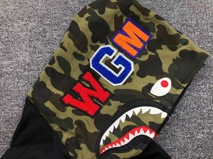 BAPE SHARK FULL ZIP HOODIE BLACK