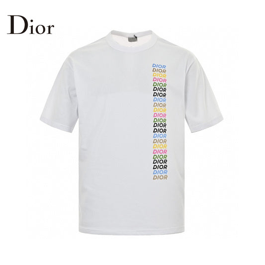 Dior T-Shirt - Multicolor Vertical Logo