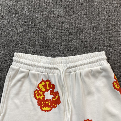 DENIM TEARS x OFFSET COTTON WREATH SHORTS WHITE