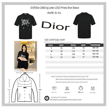 DIOR STAR GRAPHIC T-SHIRT BLACK