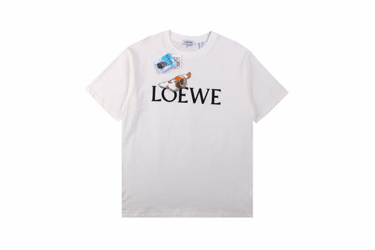 Loewe T-Shirt with Logo and Graphic Design