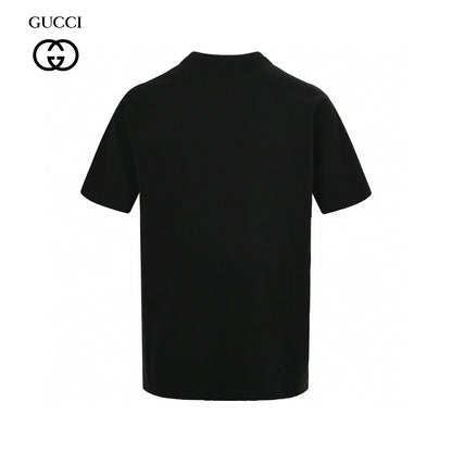 Gucci Black T-Shirt with Heart Graphic