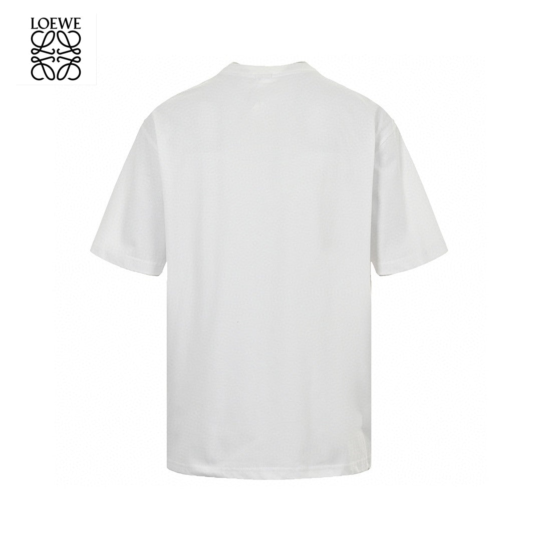 Loewe T-Shirt - White with Black Pocket