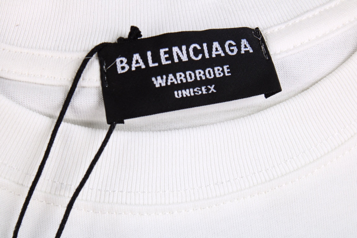 BALENCIAGA LOGO T-SHIRT WHITE