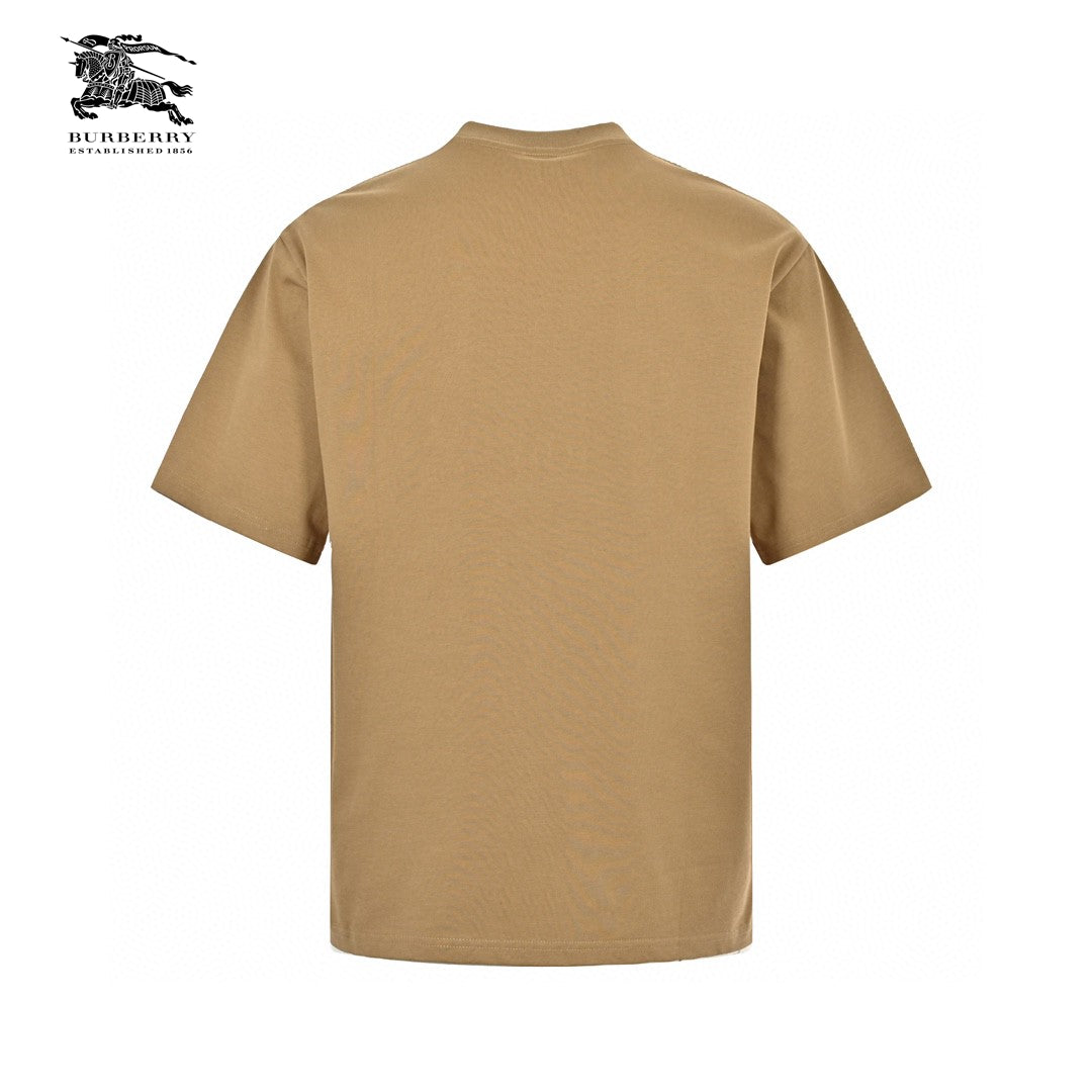 Burberry T-Shirt - Tan with Graphic Design