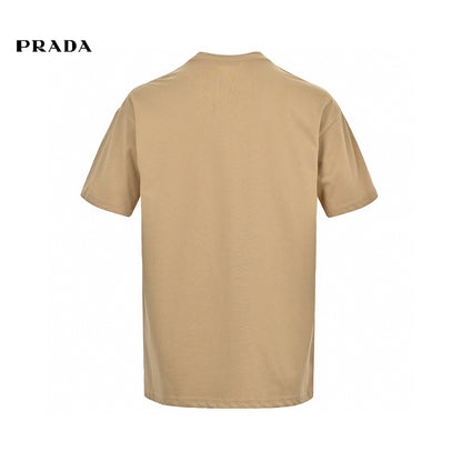 Prada Milano Beige Logo T-Shirt