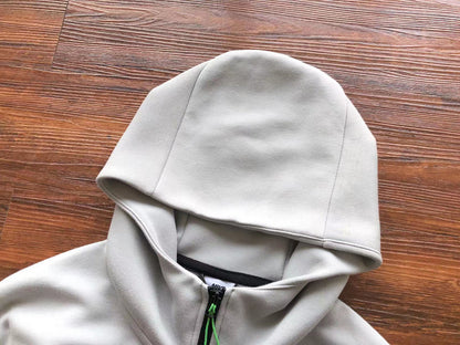 NIKE TECH FLEECE HOODIE x GREY/BLACK/GREEN