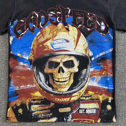 GODSPEED RACER GOLDIE T-SHIRT WASHED BLACK