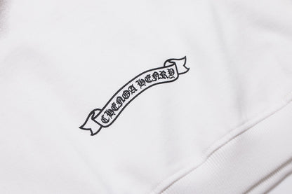 CHROME HEARTS HORSE SHOE LOGO SWEATSHIRT WHITE