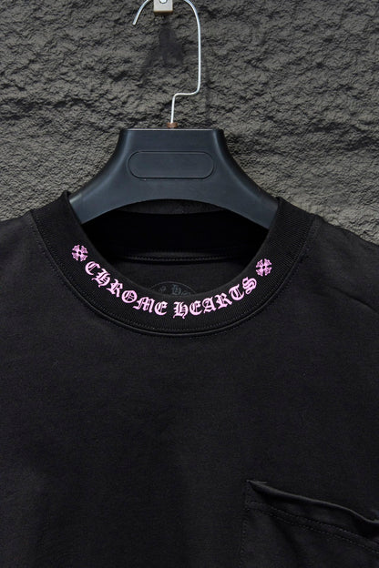 CHROME HEARTS PURPLE COLLAR LONGSLEEVE BLACK