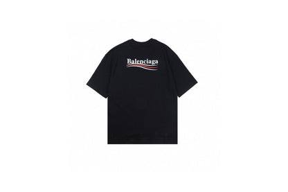 Balenciaga Wave Logo T-Shirt (Black)