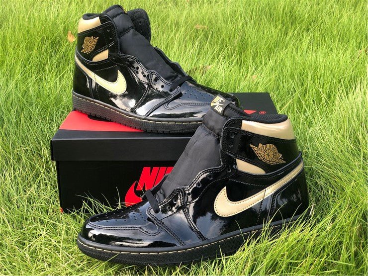 JORDAN 1 HIGH x BLACK METALLIC GOLD - Prime Reps