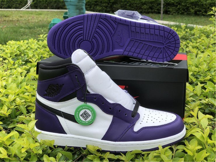 JORDAN 1 HIGH x COURT PURPLE WHITE - Prime Reps