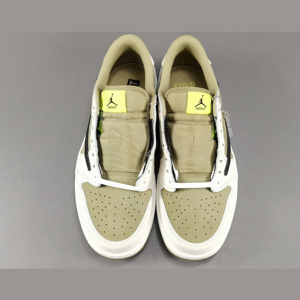 JORDAN 1 LOW GOLF x TRAVIS SCOTT NEUTRAL OLIVE - Prime Reps