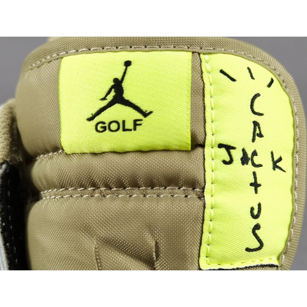 JORDAN 1 LOW GOLF x TRAVIS SCOTT NEUTRAL OLIVE - Prime Reps