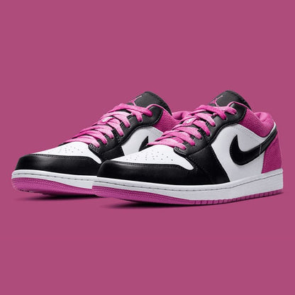 JORDAN 1 LOW x BLACK ACTIVE FUCHSIA - Prime Reps