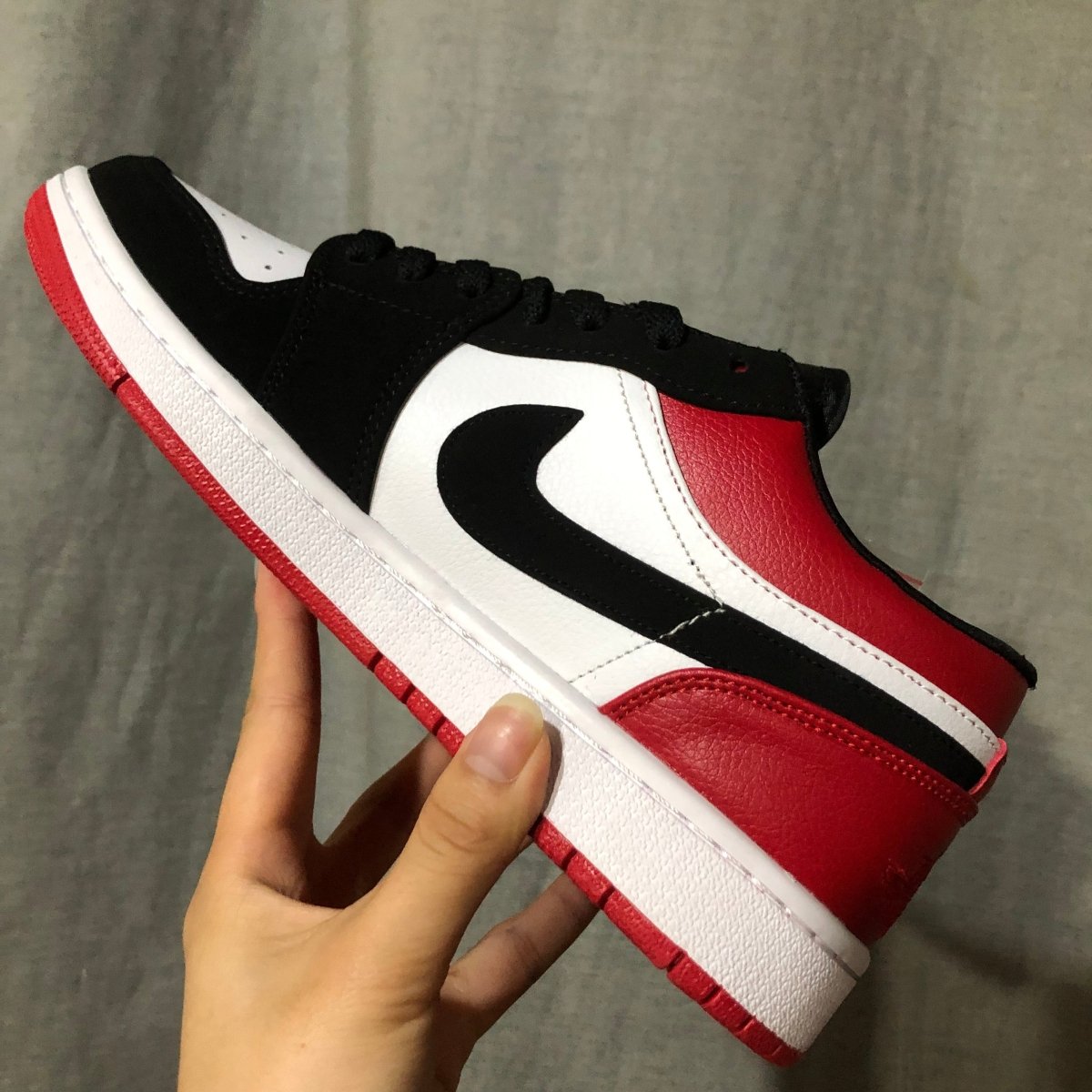 JORDAN 1 LOW x BRED TOE - Prime Reps