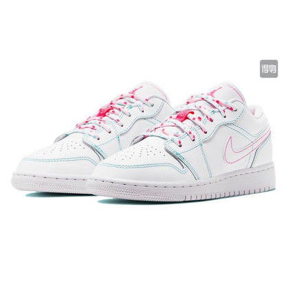 JORDAN 1 LOW x WHITE GREEN PINK - Prime Reps