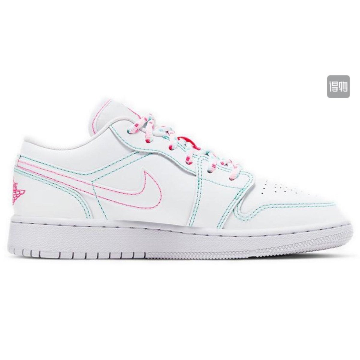 JORDAN 1 LOW x WHITE GREEN PINK - Prime Reps