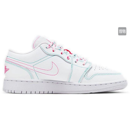 JORDAN 1 LOW x WHITE GREEN PINK - Prime Reps