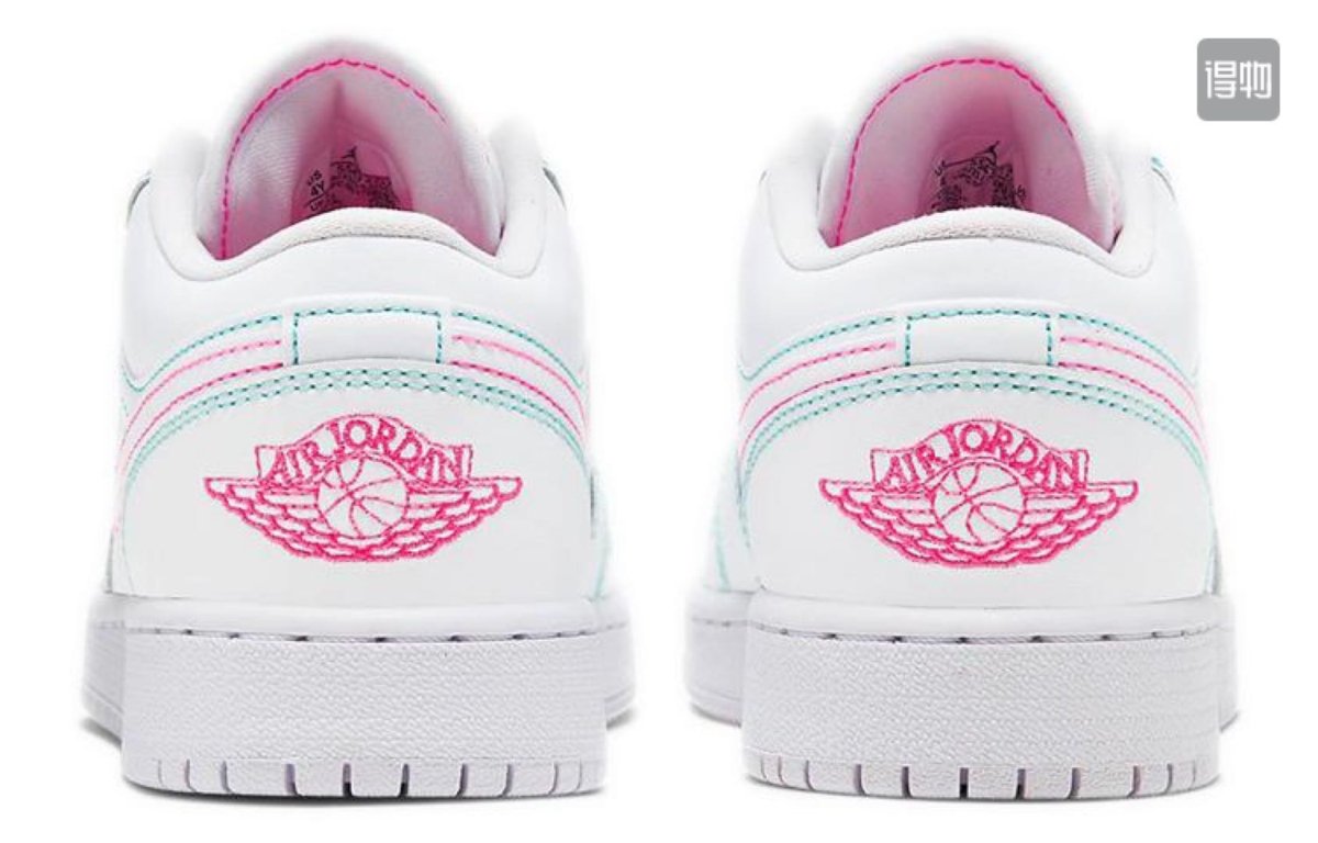 JORDAN 1 LOW x WHITE GREEN PINK - Prime Reps