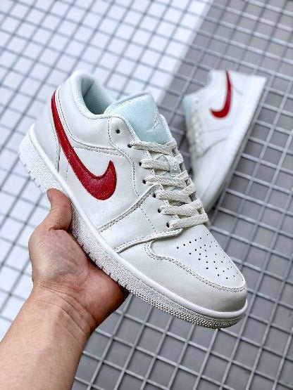 JORDAN 1 LOW x WHITE UNIVERSITY RED - Prime Reps