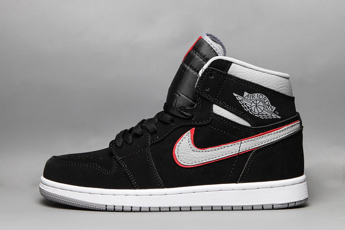 JORDAN 1 MID x BLACK PARTICLE GREY GYM RED - Prime Reps