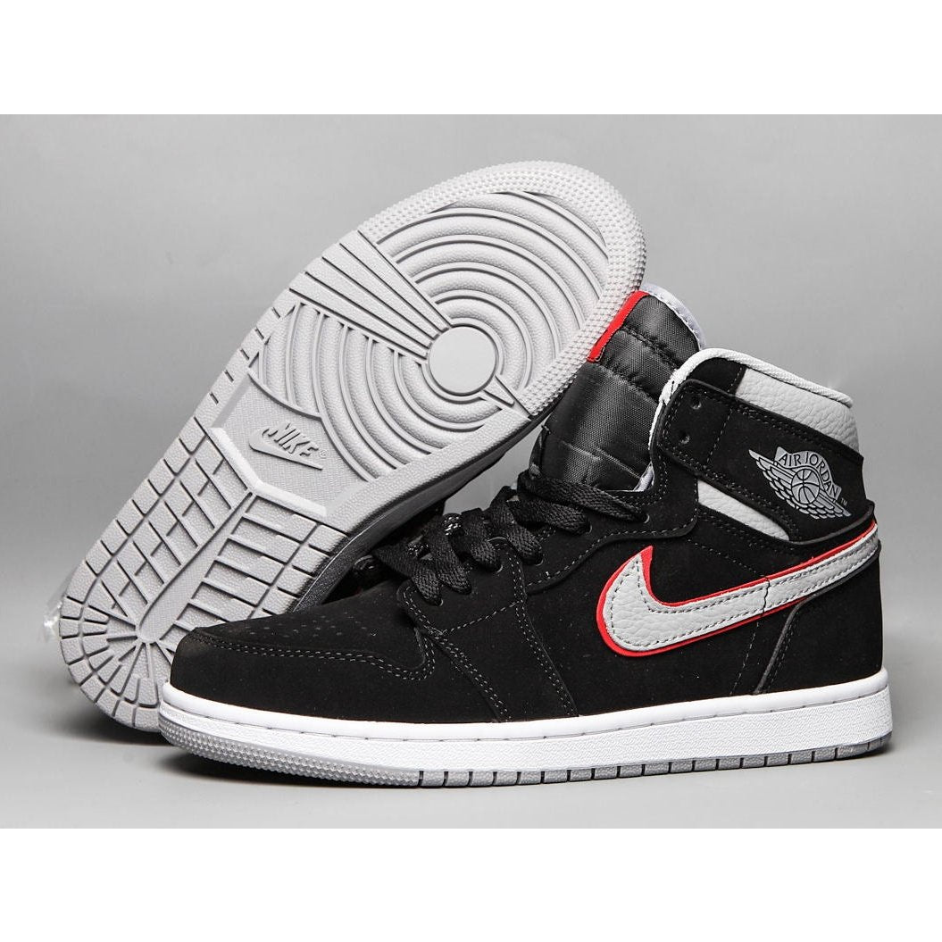 JORDAN 1 MID x BLACK PARTICLE GREY GYM RED - Prime Reps