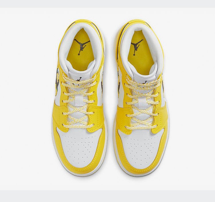 JORDAN 1 MID x DYNAMIC YELLOW FLORAL - Prime Reps