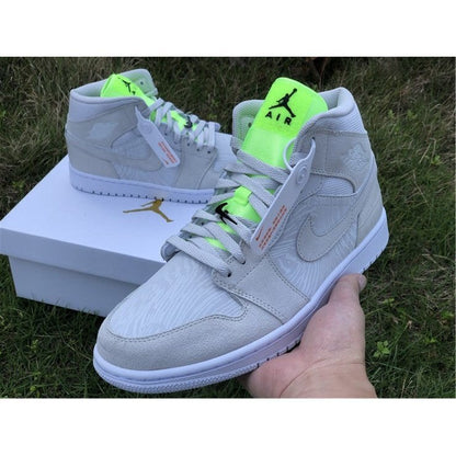 JORDAN 1 MID x VAST GREY GHOST GREEN - Prime Reps