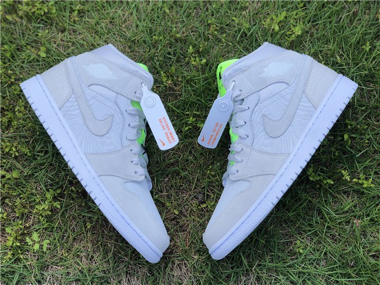 JORDAN 1 MID x VAST GREY GHOST GREEN - Prime Reps