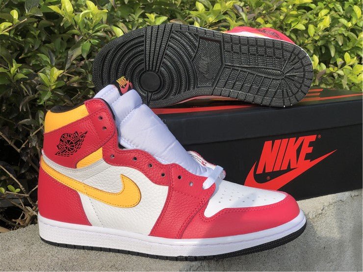 JORDAN 1 RETRO HIGH OG x LIGHT FUSION RED - Prime Reps